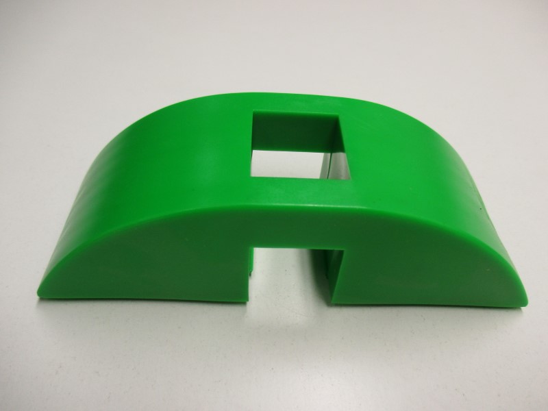 28025104, Glidesko solid for 25x25mm firkant aksel, grøn
