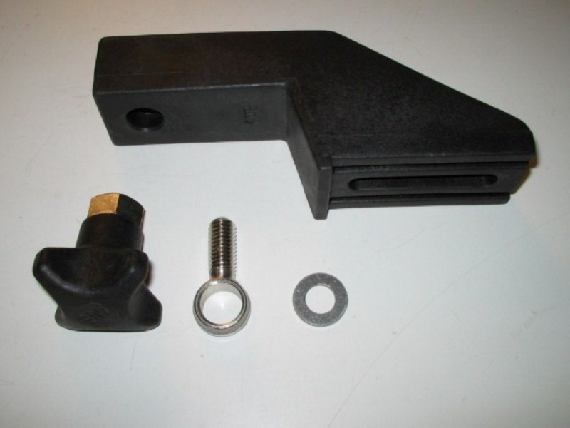 28110093, Gelænderholder m/tap Ø14,5mm LA=9mm 199mm